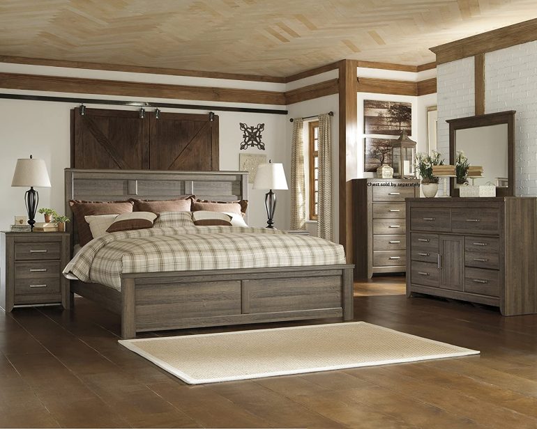 FurnitureMaxx Juararoy Casual Rough Sawn Oak Bed Room Set 770x616 